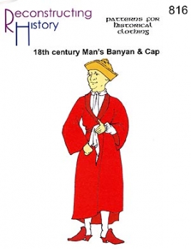 18th century Men's Banyan and Cap