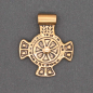 Anhänger keltisches Kreuz Bronze 0606b