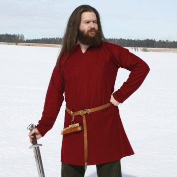 Viking tunic, dark red