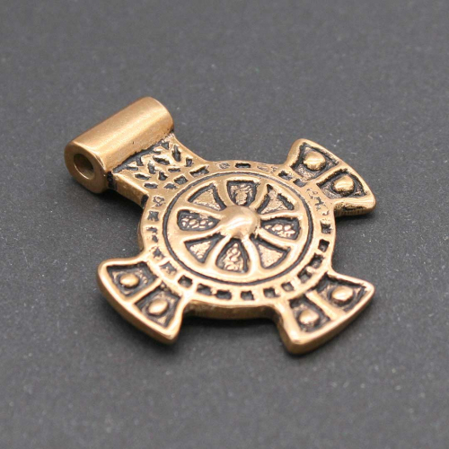 Keltisches Kreuz Anhänger Bronze 0606b