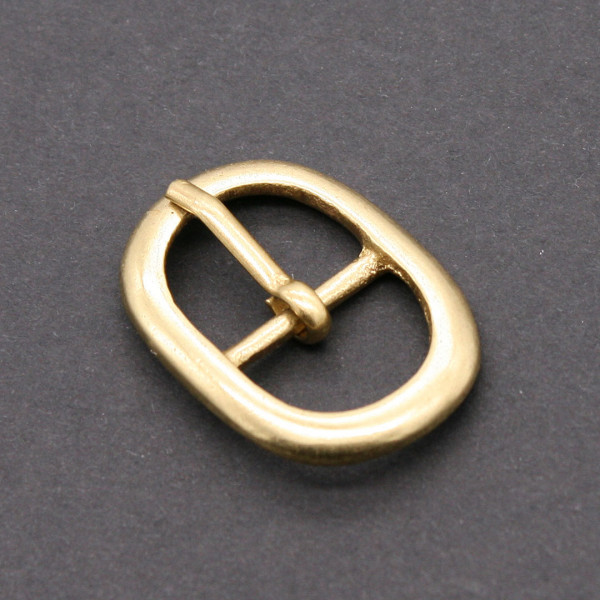 Kleine Messingschliesse oval 3714