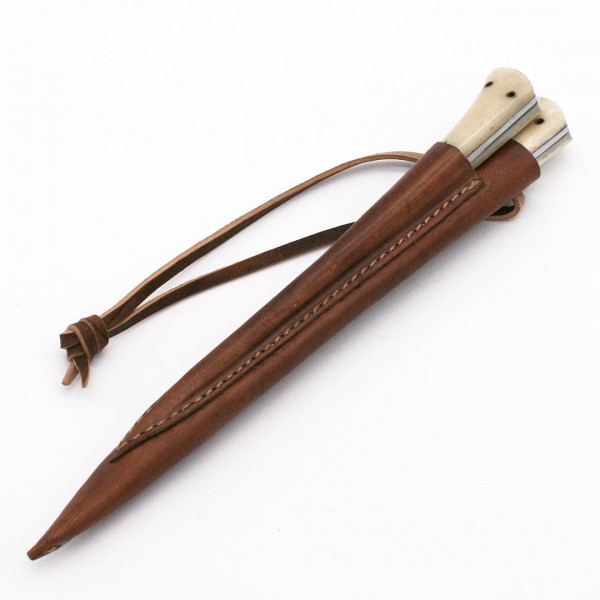 Mittelalter Set Messer und Esspfriem Bein 3680