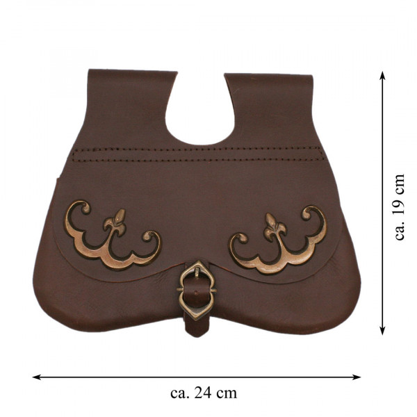 Mittelaltertasche braun Größen 3804