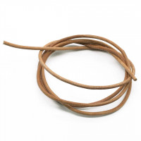 Leather strap natural color 2mm 100cm 1253 Leather strap natural color 2mm 100cm 1253