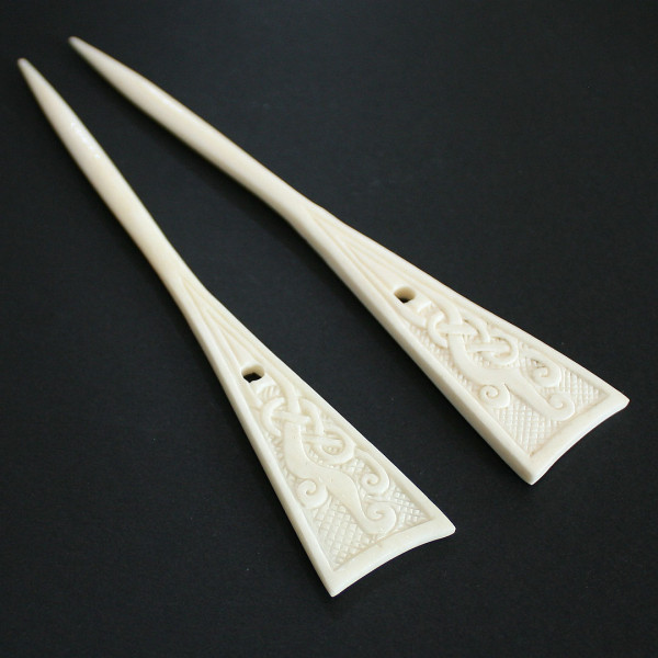 Wikinger Haarnadel aus Knochen 0801