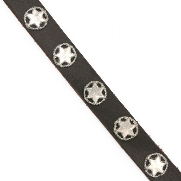 Mittelalter Zinn Riemenbeschlag Stern 0630