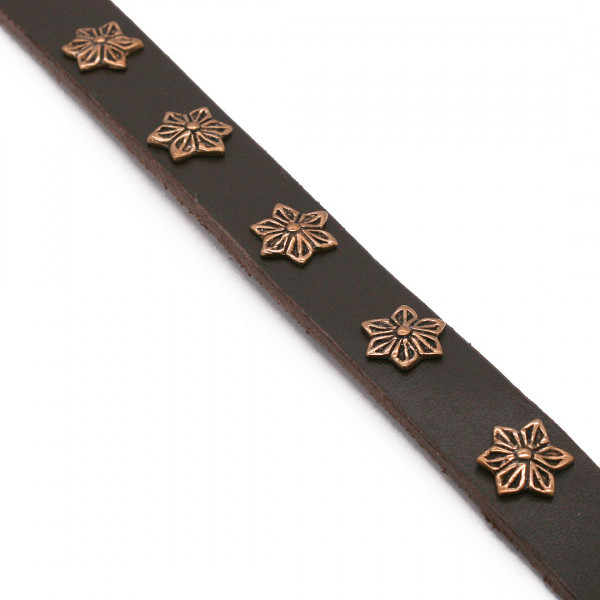 Mittelalter Riemenbeschlag Blume 1183