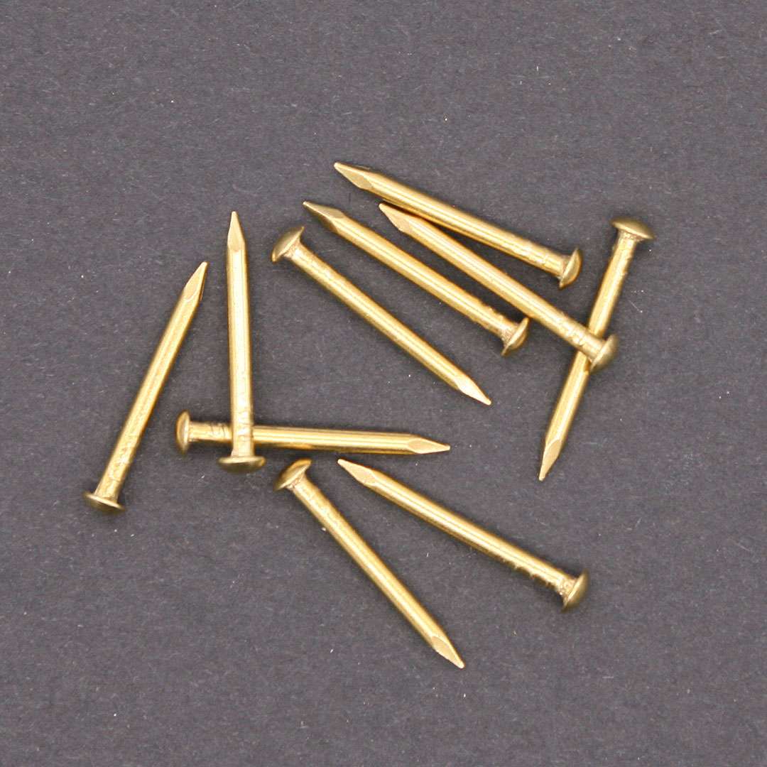 Polsternägel 6,5 Mm Vermessingt, 60 Stück