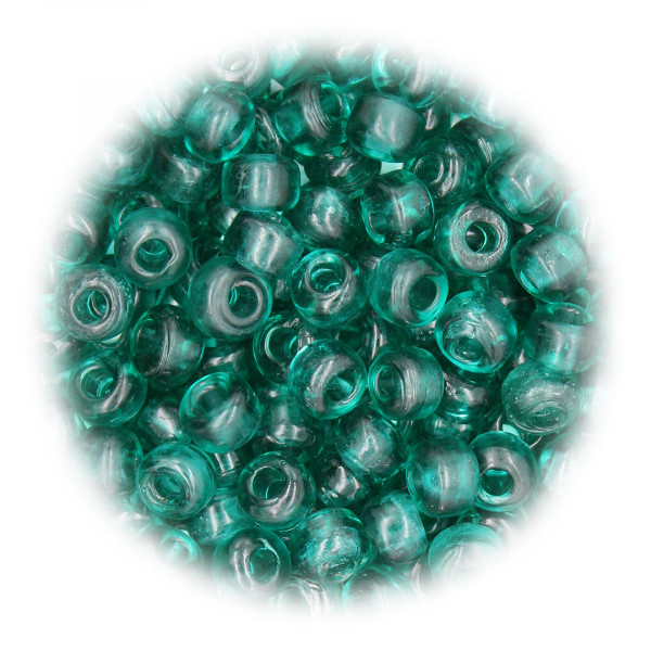 Glasperlen aquamaringrün 9mm Crow Beads 3785