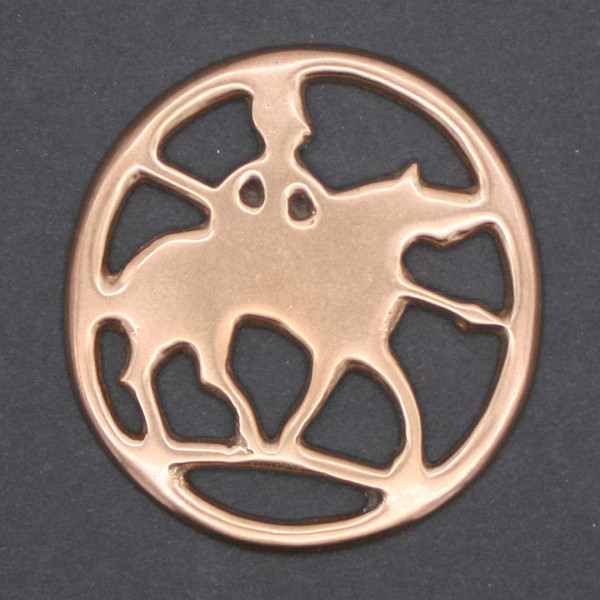 Gürtelamulett Zierscheibe Alamannen Reiter 0418