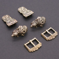 Wikinger Knieriemen Garnitur Dänemark 3823 Wikinger Knieriemen Garnitur Dänemark 3823