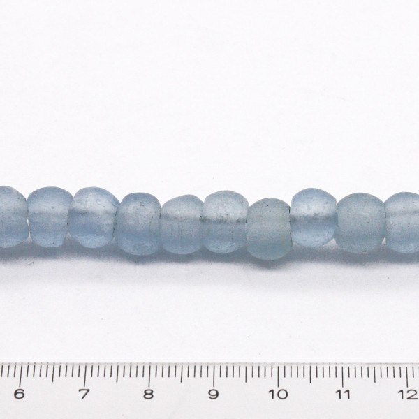 Runde Glasperlen Padre Beads hellblau transparent 1175