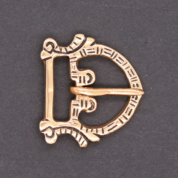 Hochmittelalter Riemenschnalle Bronze 0961b