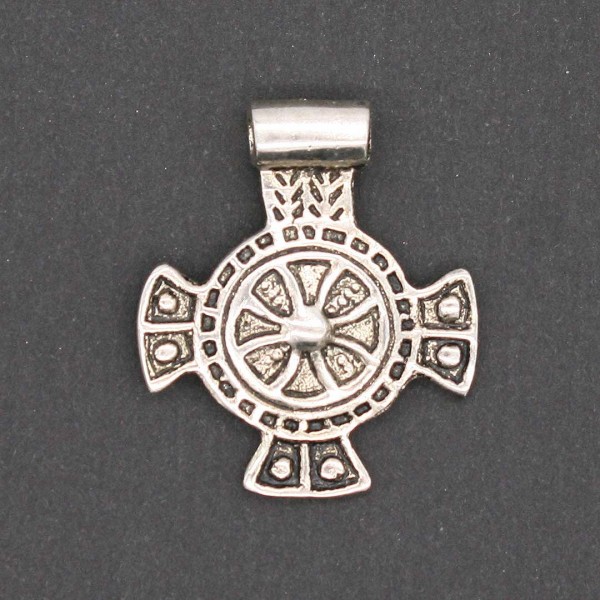 Keltisches Kreuz Anhänger versilbert 0606s