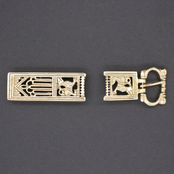 Beispiel Riemenende 3722 mit Gürtelschnalle 3721