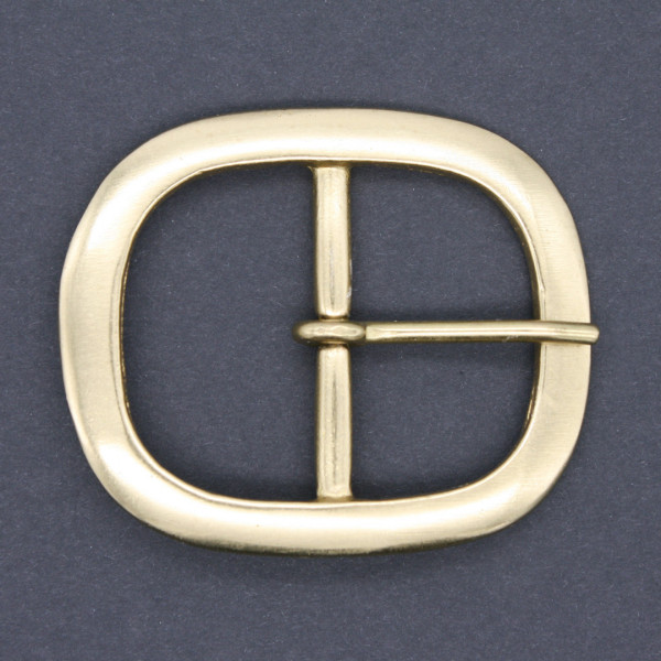 Ovale Messingschliesse einfach 45mm 3856