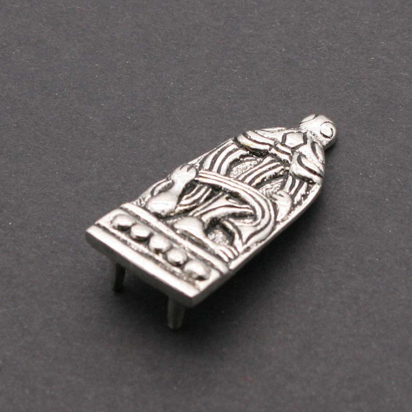 Versilberter Wikinger Riemenendbeschlag Gotland 1800s