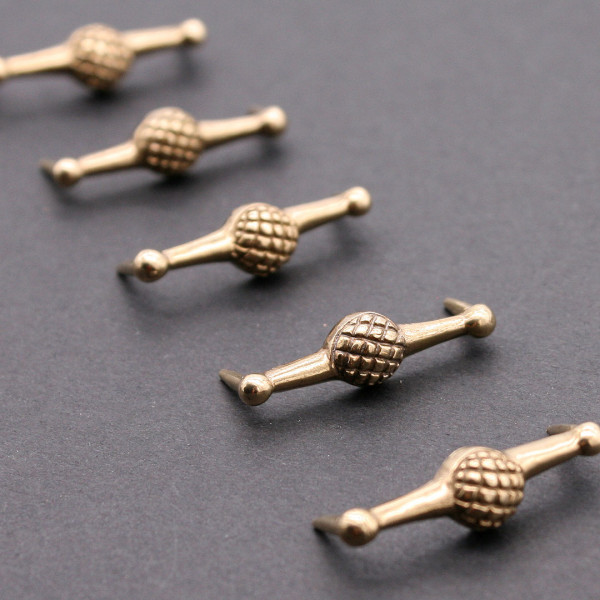 Hochmittelalter Bortenstrecker Riemenbeschlag 3773