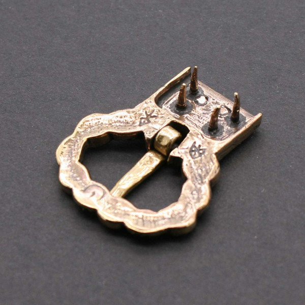 Rückseite Mittelalterschnalle 3544