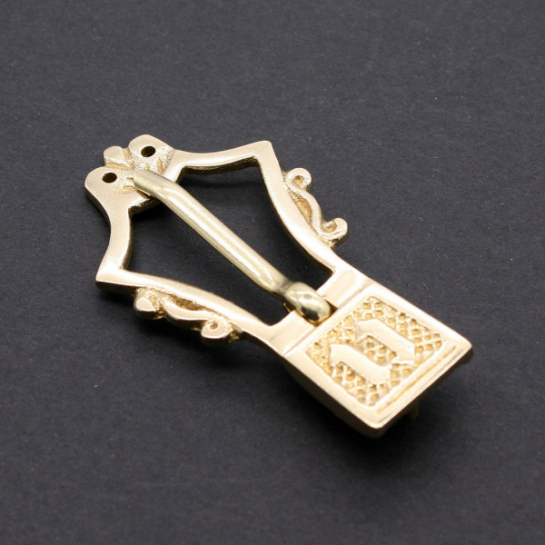 Spätmittelalter Gürtelschliesse leierförmig 3797