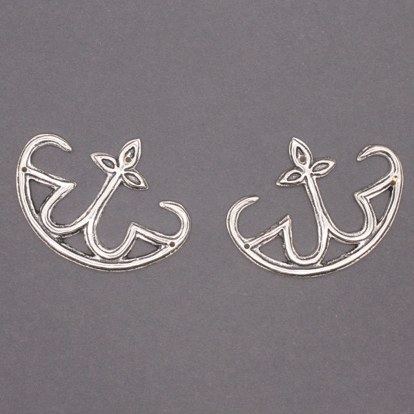 Taschenbeschläge versilbert Spätmittelalter 3870