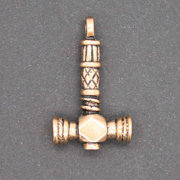 Wikinger Thorhammer Amulett Bronze 0692b