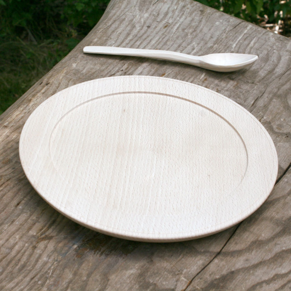 Buchenholz Teller 3096