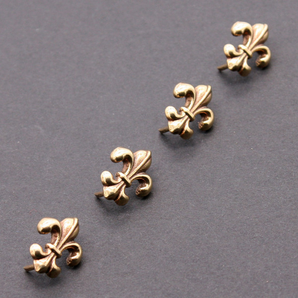 Mittelalter Riemenbeschlag Lilie Fleur de Lis 3772