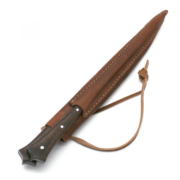 Mittelalter Essbesteck Messer und Pfriem Holz 3678