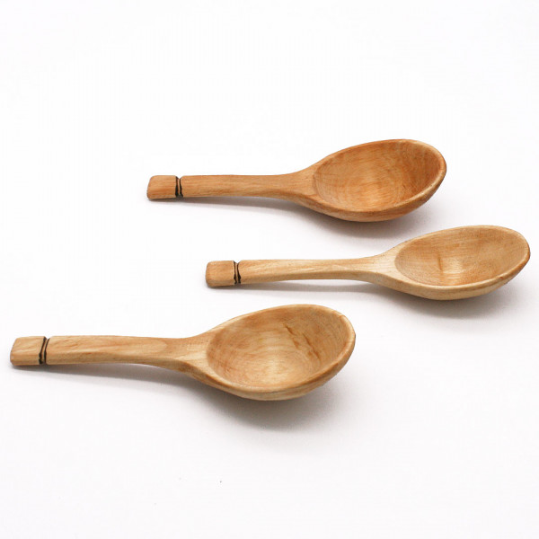 Spätmittelalter Löffel Erlenholz 16 cm 3809