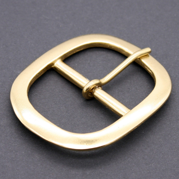 Messingschnalle einfach 45mm oval 3856