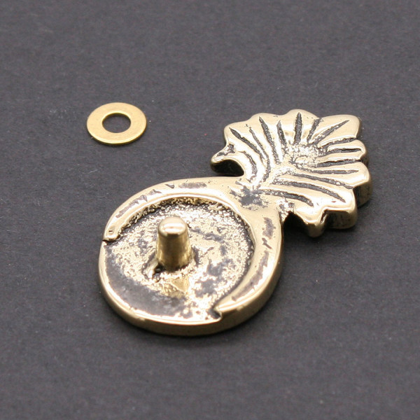 Rückseite Riemenendbeschlag 3728