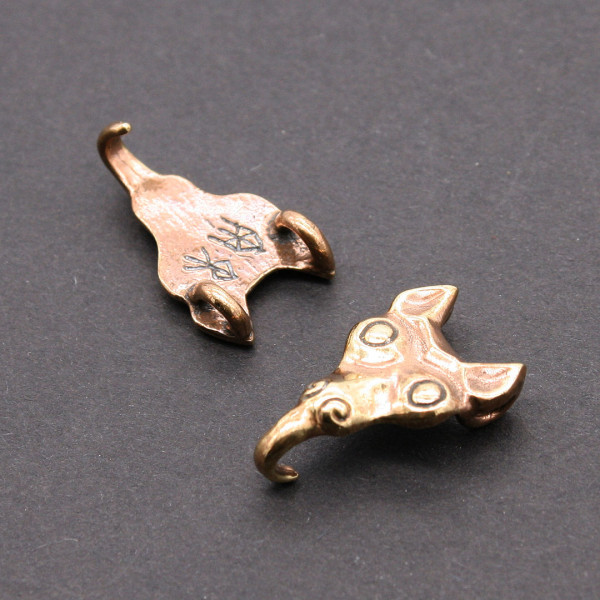 Wadenhaken Wikinger Tierkopf 3661