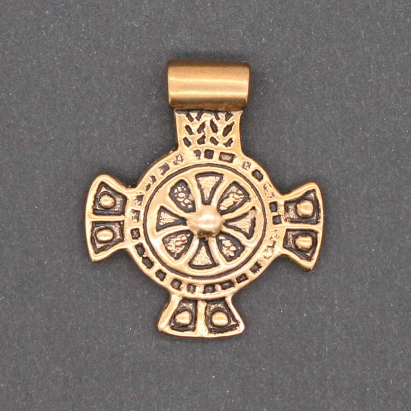 Keltisches Kreuz Anhänger Bronze 0606b