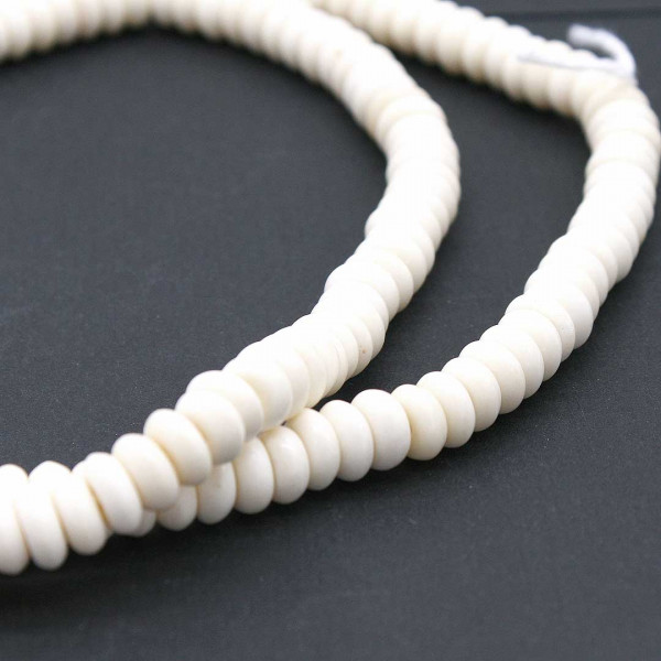 Knochenperlen flach 0745