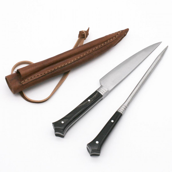 Kleines Mittelalter Essbesteck Horngriffe 3682