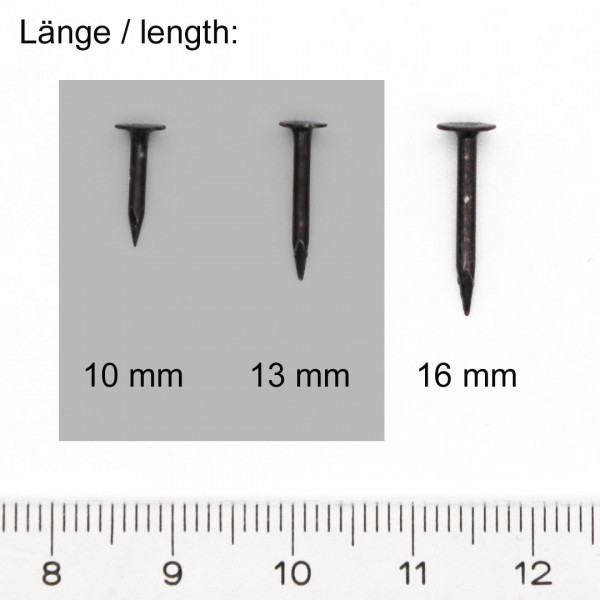 Kammzwecken 16mm Groessenbeispiel 3861