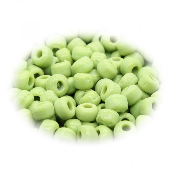 Wickelglasperlen Crow Beads Hellgrün 9mm 0352