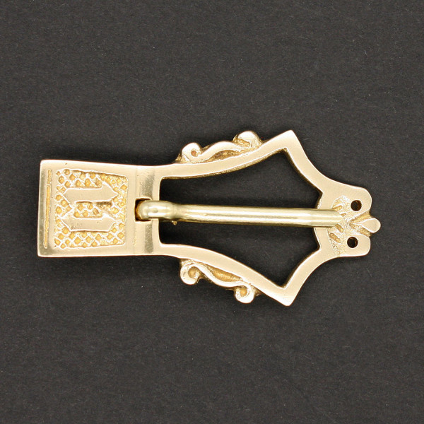 Spätmittelalter Gürtelschnalle Leierform 3797