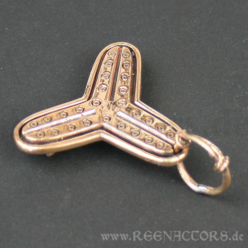 Kleeblattfibel Birka Wikinger 0851
