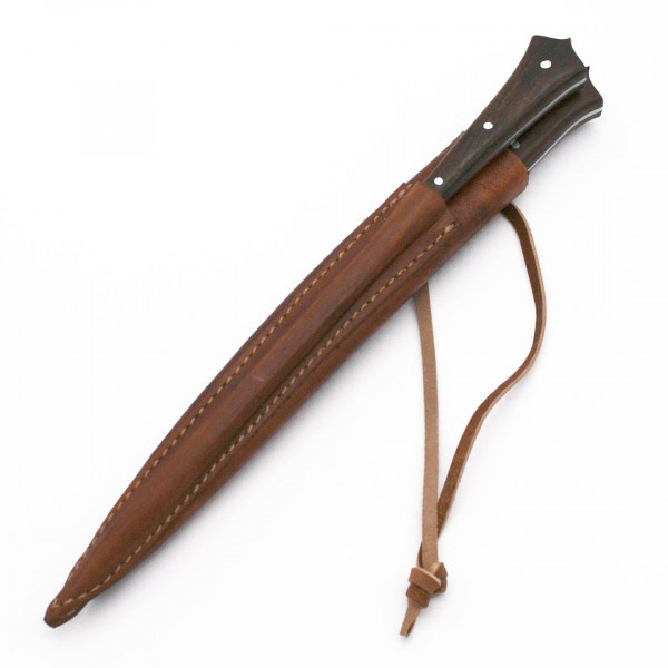 Mittelalter Essbesteck Messer und Dorn Holz 3678