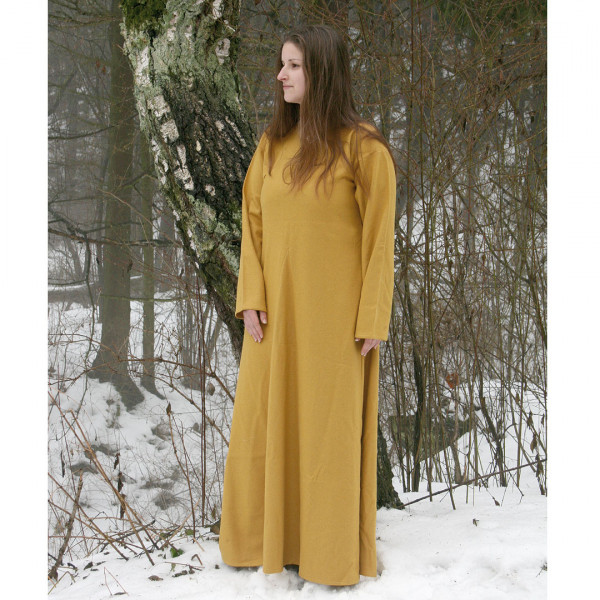 Mittelalter Damenkleid senfgelb 1792