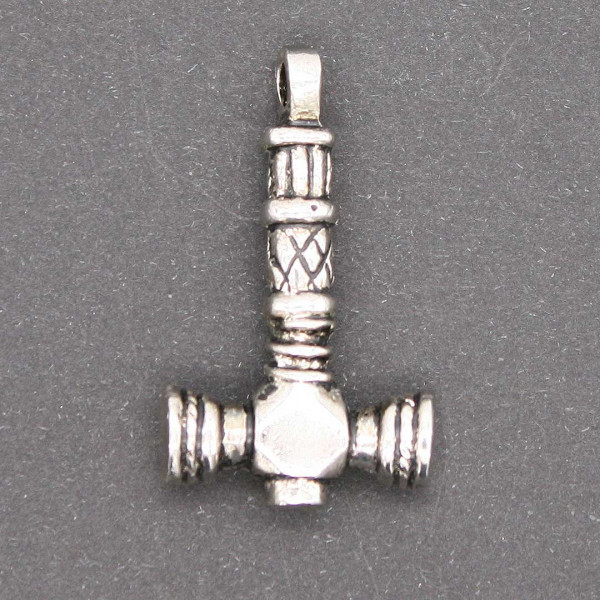 Wikinger Thorhammer Amulett versilbert 0692s