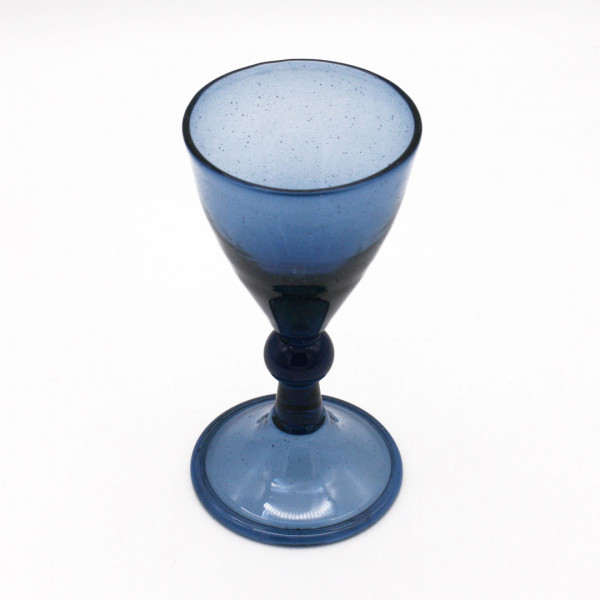 Weinglas 18 Jahrhundert blau 3690