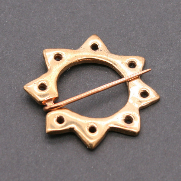 Mittelalter Sternfibel Fürspan Bronze 1064b