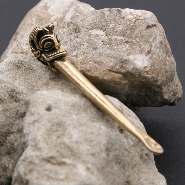 Tierkopf Design Wikinger Ohrlöffel 3761