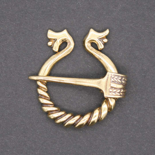 Wikinger Ringfibel Drachenkopf 3020