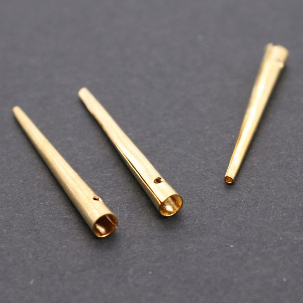 Einfache Nestelspitzen Messing 3503