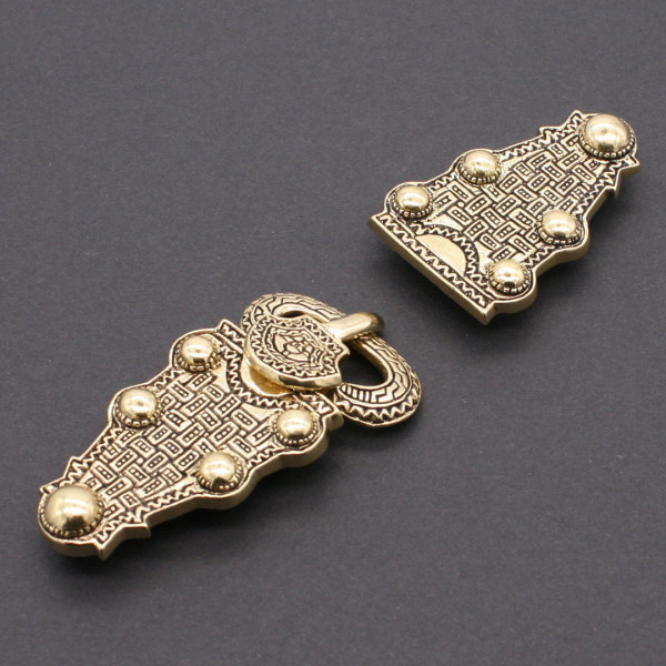 Frühmittelalter Gürtelschnalle mit Gegenbeschlag 3886