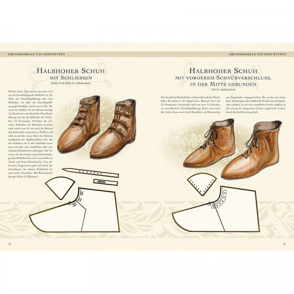 Mittelalter Schuhe selbst anfertigen Innen 1 4453